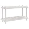 vidaXL Estanter&iacute;a 2 niveles 100 x 40 x 55,5 cm PP Blanco