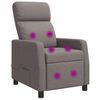 vidaXL Silla de masajes reclinable Topo Tela