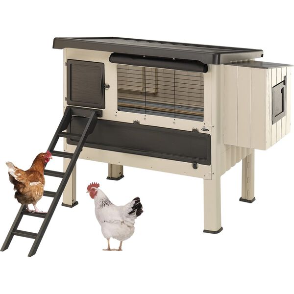 Ferplast Gallinero Happy Farm 120 pl&aacute;stico beige 57320000