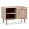Finori Mueble zapatero Bali 73A roble Sonoma y patr&oacute;n de ca&ntilde;a natural