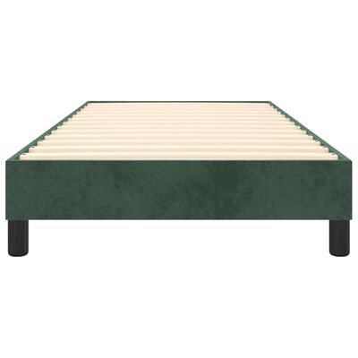 vidaXL Estructura de cama de terciopelo verde 90x200 cm