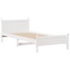 vidaXL Estructura de cama sin colch&oacute;n madera de pino blanca 90x200 cm