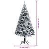 vidaXL &Aacute;rbol de Navidad artificial 120 cm PVC y Acero y Pl&aacute;stico