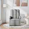 vidaXL Sill&oacute;n reclinable de masaje de tela gris claro