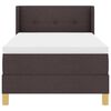 vidaXL Cama tipo Box Spring Marr&oacute;n Oscuro 200 x 90 cm Poli&eacute;ster