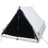 vidaXL Tienda campa&ntilde;a forma A 2 personas tela opaca impermeable blanco