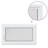 vidaXL Ventana de sótano "RISOR" 100x60 cm oscilobatiente DIN derecha blanca