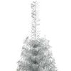 vidaXL &Aacute;rbol de Navidad Artificial Preiluminado Plateado 240 cm PET
