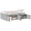 vidaXL Estructura de cama Gris Sonoma 70 x 190 cm Madera de ingenier&iacute;a