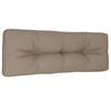 vidaXL Coj&iacute;n para sof&aacute; de palets de tela gris taup&eacute; 120x40x12 cm