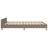 vidaXL Cama sin colch&oacute;n tela gris taupe 140x190 cm