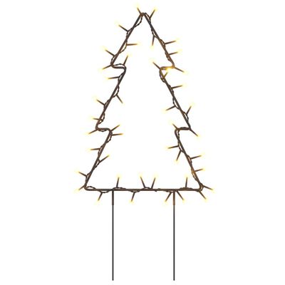 vidaXL Árbol de Navidad lde uces con estacas 3 uds 50 LED 30 cm