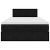 vidaXL Estructura de cama otomana colch&oacute;n terciopelo negro 120x200cm