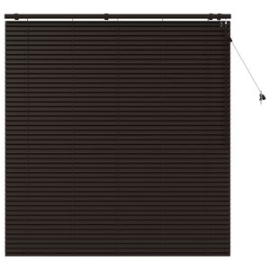 vidaXL Persiana veneciana Marr&oacute;n Oscuro 150 x 160 cm 35 mm