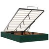 vidaXL Estructura cama otomana colch&oacute;n terciopelo verde oscuro