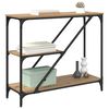 vidaXL Mesa Consola Roble artesanal 88,5 x 30 x 75 cm