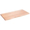 vidaXL Estante de pared madera de roble tratada marr&oacute;n claro 80x40x2cm