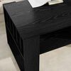 vidaXL Mesa de Caf&eacute; Roble Negro 92 x 49,5 x 45 cm Madera de ingenier&iacute;a