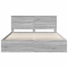 vidaXL Estructura de cama con cabecera Gris Sonoma 200 x 200 cm