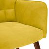 vidaXL Sillón de relax terciopelo amarillo