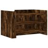 vidaXL Mesa de centro madera de ingenier&iacute;a roble ahumado 80x50x50 cm