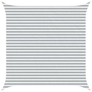 vidaXL Toldo Vela de Sombra Gris claro y blanco. 4 x 4 m