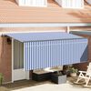 vidaXL Toldo Retr&aacute;ctil Azul y 400 x 200 cm Poli&eacute;ster y Aluminio
