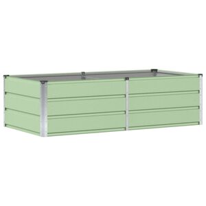 vidaXL Jardinera Verde 160 x 80 x 45 cm Acero