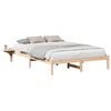 vidaXL Estructura de cama Natural 160 x 200 cm Madera de pino macizo