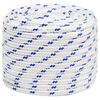 vidaXL Cuerda de barco polipropileno blanco 16 mm 100 m