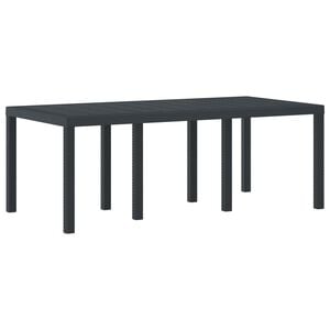 vidaXL Mesa de Jard&iacute;n Antracita 200 x 100 x 73 cm rat&aacute;n sint&eacute;tico