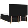 vidaXL Cama tipo Box Spring con colch&oacute;n Negro 140 x 200 cm tela