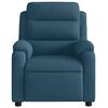 vidaXL Sill&oacute;n reclinable de terciopelo azul