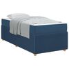 vidaXL Estructura de cama con colch&oacute;n Azul 100 x 200 cm tela