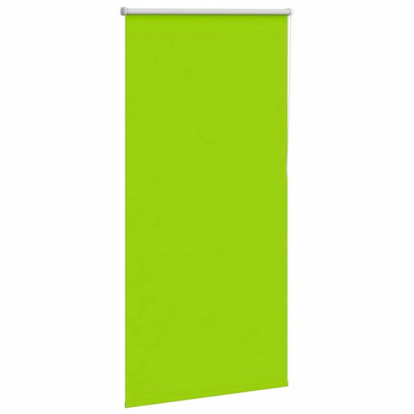 vidaXL Estor Enrollable Opaco hojas verde 80x130 cm Tela Ancho 75,7 cm