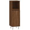 vidaXL Set de muebles de ba&ntilde;o 3 pzas madera contrachapada roble marr&oacute;n