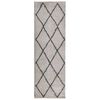 vidaXL Alfombra pelo largo moderna PAMPLONA beige antracita 80x250 cm