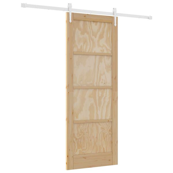 vidaXL Puerta Corredera ORKDAL Marr&oacute;n 78 x 202 cm