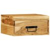 vidaXL Mesita de noche de pared madera maciza de acacia