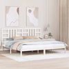 vidaXL Estructura de cama madera maciza blanca 200x200 cm