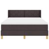 vidaXL Cama tipo Box Spring Marr&oacute;n Oscuro 200 x 160 cm Poli&eacute;ster