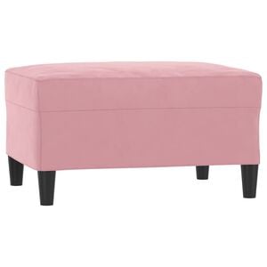vidaXL Reposapi&eacute;s de terciopelo rosa 70x55x41 cm
