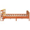 vidaXL Cama sin colchón madera maciza de pino marrón cera 180x200 cm