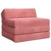 vidaXL Sof&aacute; Cama Plegable Rosa 200 x 70 x 10 cm Terciopelo