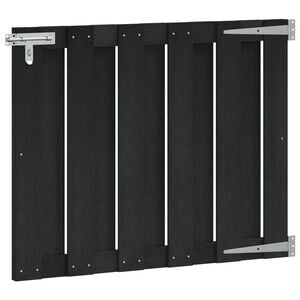 vidaXL Puerta de jard&iacute;n 100 x 80 cm WPC y Aluminio Negro