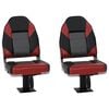 vidaXL Asientos de barco 2 uds con pedestal giratorio 360&deg;