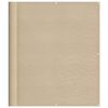 vidaXL Pantalla de balc&oacute;n 100% poli&eacute;ster Oxford beige 120x800 cm
