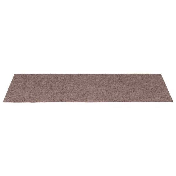 vidaXL Felpudos autoadhesivos para escaleras, 15 unidades, 65 x 21 x 4 cm, borde rectangular marr&oacute;n claro