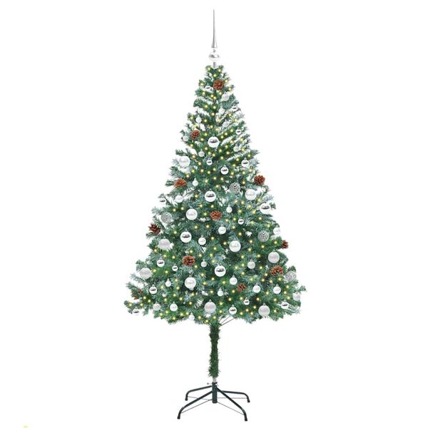 vidaXL &Aacute;rbol de Navidad artificial Verde 180 cm PVC y acero