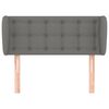 vidaXL Cabecero de tela gris oscuro 83x23x78/88 cm